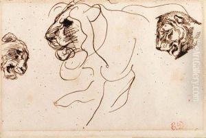 Three Heads Of Lions
