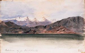The Coast Of Spain At Salabrena by Eugene Delacroix