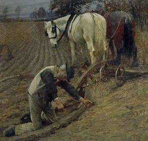 The Last Furrow by Henry Herbert La Thangue