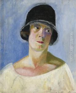 Portrait D'helene Marre by Robert Delaunay