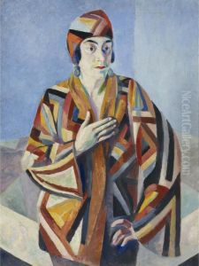 Portrait De Madame Mandel by Robert Delaunay