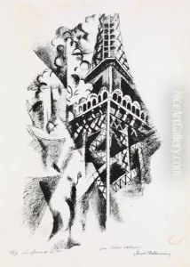 La Femme Et La Tour by Robert Delaunay