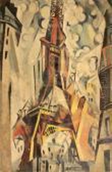 French Abstract City Scene - view 1