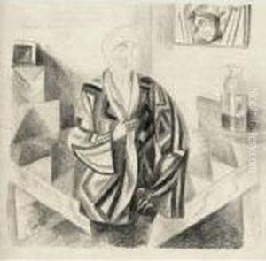 Portrait De Madame Mandel by Robert Delaunay