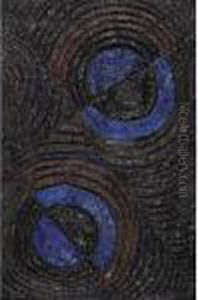 Relief Marron Et Bleu by Robert Delaunay