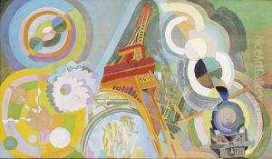 Air, Fer Et Eau, Etude by Robert Delaunay