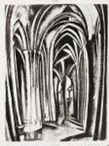 Saint Severin (loyer-perussaux 2) by Robert Delaunay