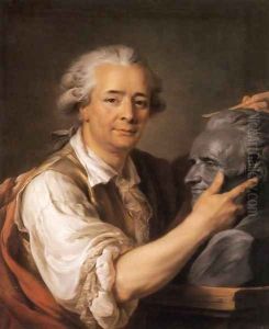 The Sculptor Augustin Pajou by Adelaide Labille-Guyard