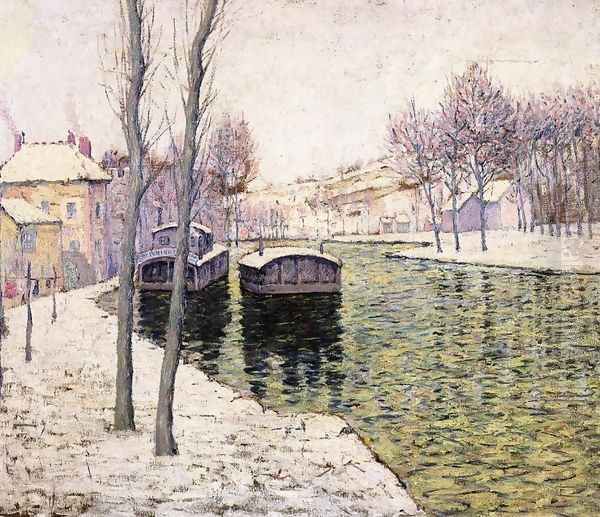 Barges on the Seine - view 1