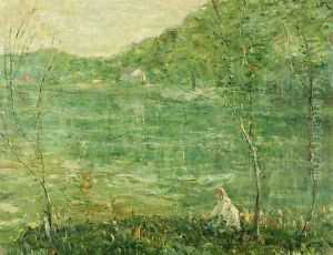 By the River by Ernest Lawson