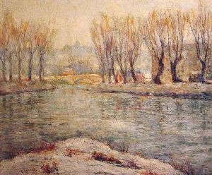 End of Winter - The Boathouse on the Harlem River, New York