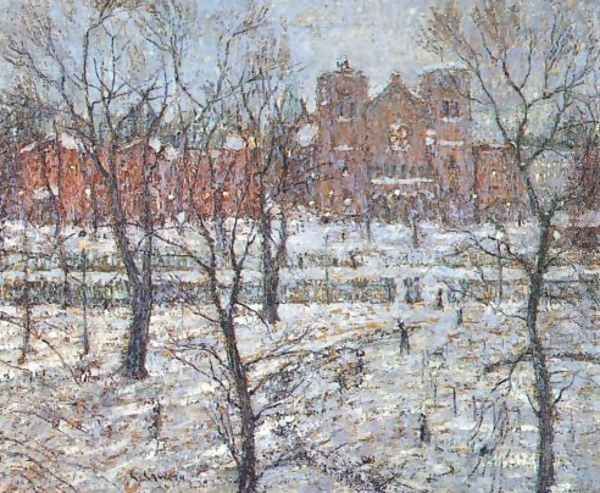 Stuyvesant Square in Winter - view 1