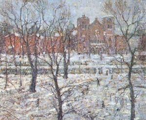Stuyvesant Square in Winter by Ernest Lawson
