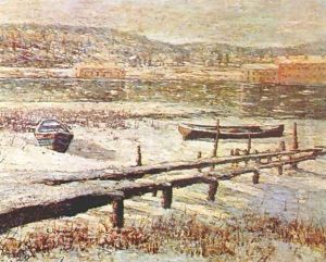 Winter on the River by Ernest Lawson