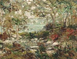 Trees and Rocks by Ernest Lawson