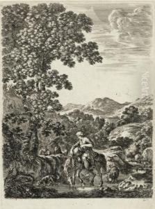 From The Suite: Vier Grosse Landschaften (four Large Landscapes) by Stefano della Bella