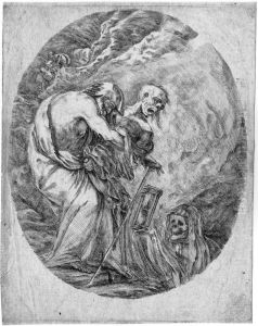 Der Tod, Der Greis Und Die Zeit by Stefano della Bella