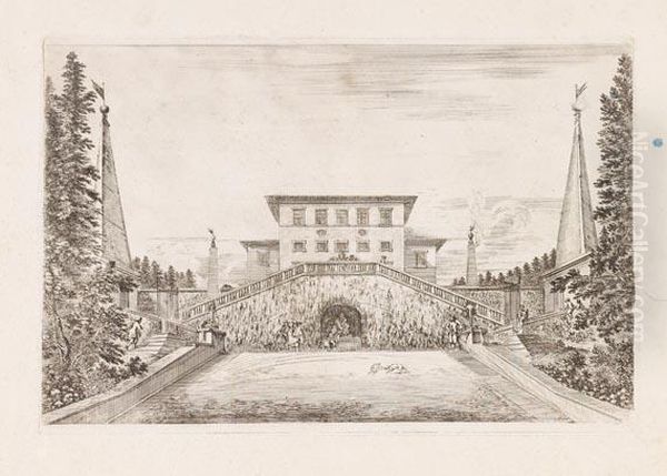 Vues De La Villa De Pratolino, Pres De Florence - view 1