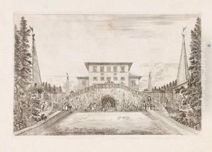Vues De La Villa De Pratolino, Pres De Florence by Stefano della Bella