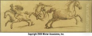 Study Of Horses And Calvary Study Of Horses And Calvary