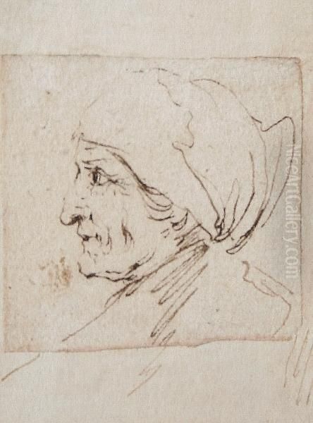Head Of An Old Woman - view 1