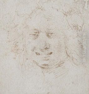 Head Of A Man by Stefano della Bella