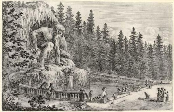 Vues De La Villa Del Pratolino (de Vesme 838-43) - view 1