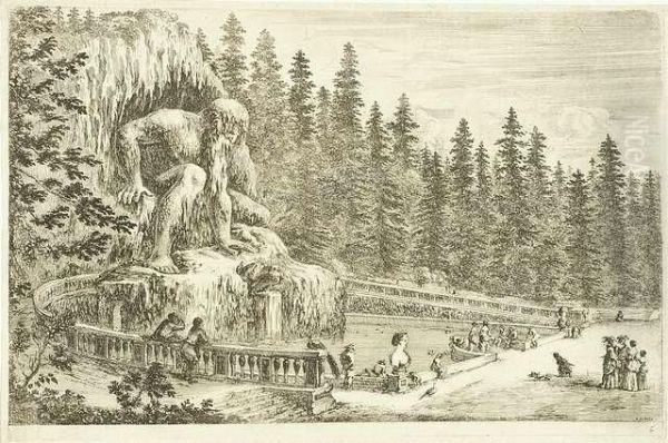 Statue Colossale De L'apennin. Etching - view 1