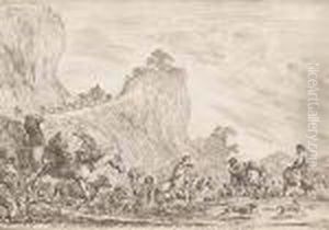 Jacob Sur Ses Vieux Jouz Quitte
Sans Fasherie Pour Voir Son Filz Joseph, Sa Terre, Et Sa Patre by Stefano della Bella