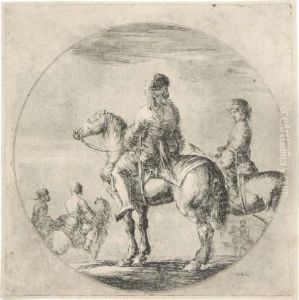 Deux Cavaliers Polonais by Stefano della Bella