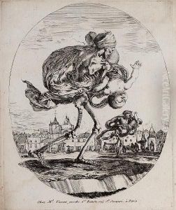 Les Cinq Morts (de Vesme 87-91) by Stefano della Bella