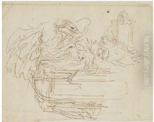 A Cartouche With An Eagle Eating Acorpse