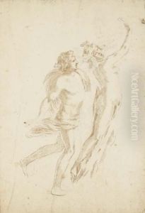 Apollo And Daphne, After Bernini by Stefano della Bella