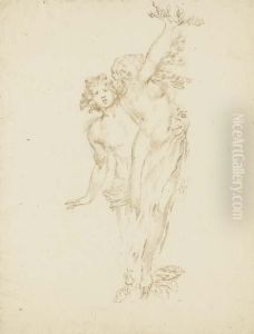 Apollo And Daphne, After Bernini by Stefano della Bella