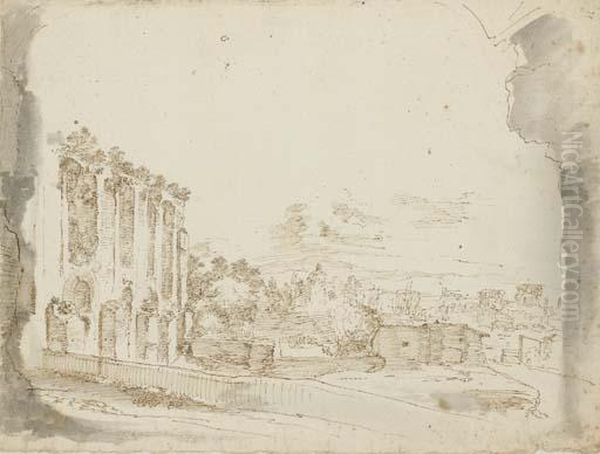 A View Of The Roman Forum Seen Through An Arch - view 1