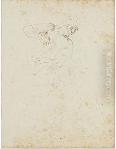 Seventeen Leaves From A Small 
Album Depicting Figures, Decorativeobjects, Portraits, Landscapes, One 
Drawing With The Medici Armsand Another Showing The Figure Of War 
Opening The Gates Of Thetemple Of Janus, Rome - view 1