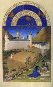Les tres riches heures du Duc de Berry- Juillet (July) 1412-16 by Jean Limbourg
