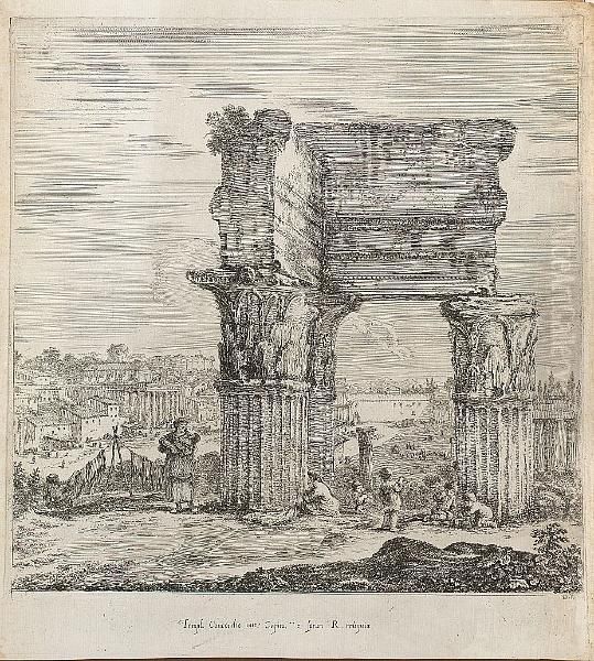 Le Temple De La Concorde Et Le Forum Romanum (de Visme 835) - view 1
