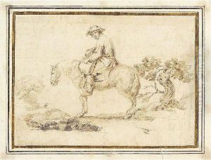 Two Studies: A Traveller And A Fisherman by Stefano della Bella