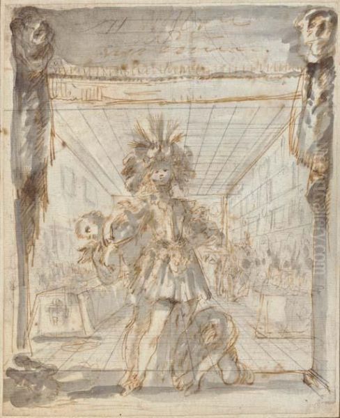 An Actor On A Stage With His Dresser - view 1