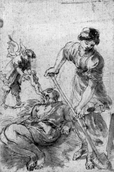A Devil Receiving The Soul Of A Criminal Before His Burial - view 1
