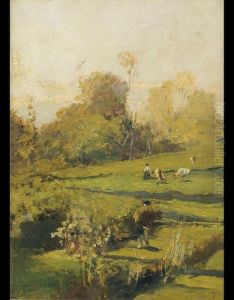 Strada Tra La Collina E Il Piano by Lorenzo Delleani