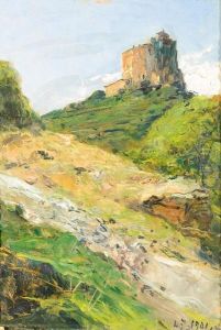 La Sacra Di San Michele by Lorenzo Delleani