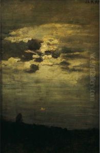 Nuvole Al Tramonto by Lorenzo Delleani