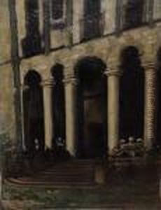 Ingresso Di Palazzo by Lorenzo Delleani