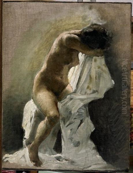 "nudo Seduto Di Fronte" 1859-60 Circa - view 1