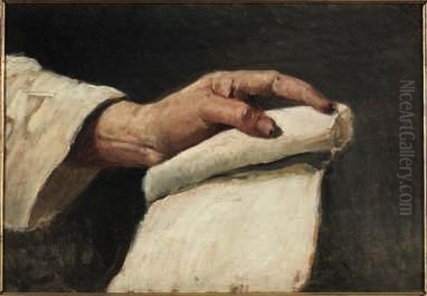 "mano Con Carta (studio Per Il San Giovanni Evangelista)" Fine 1887 - view 1