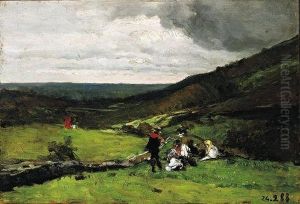 "paesaggio Con Figure" 24.9.1888
