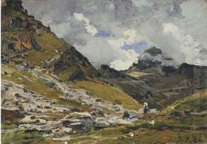 Paesaggio Alpestre by Lorenzo Delleani
