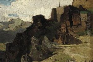 "sagra Di S.michele" 1.8.80 by Lorenzo Delleani